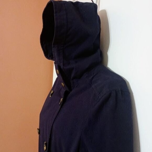 GH Bass & Co Navy Hooded Utility Jacket Small - Picture 6 of 15